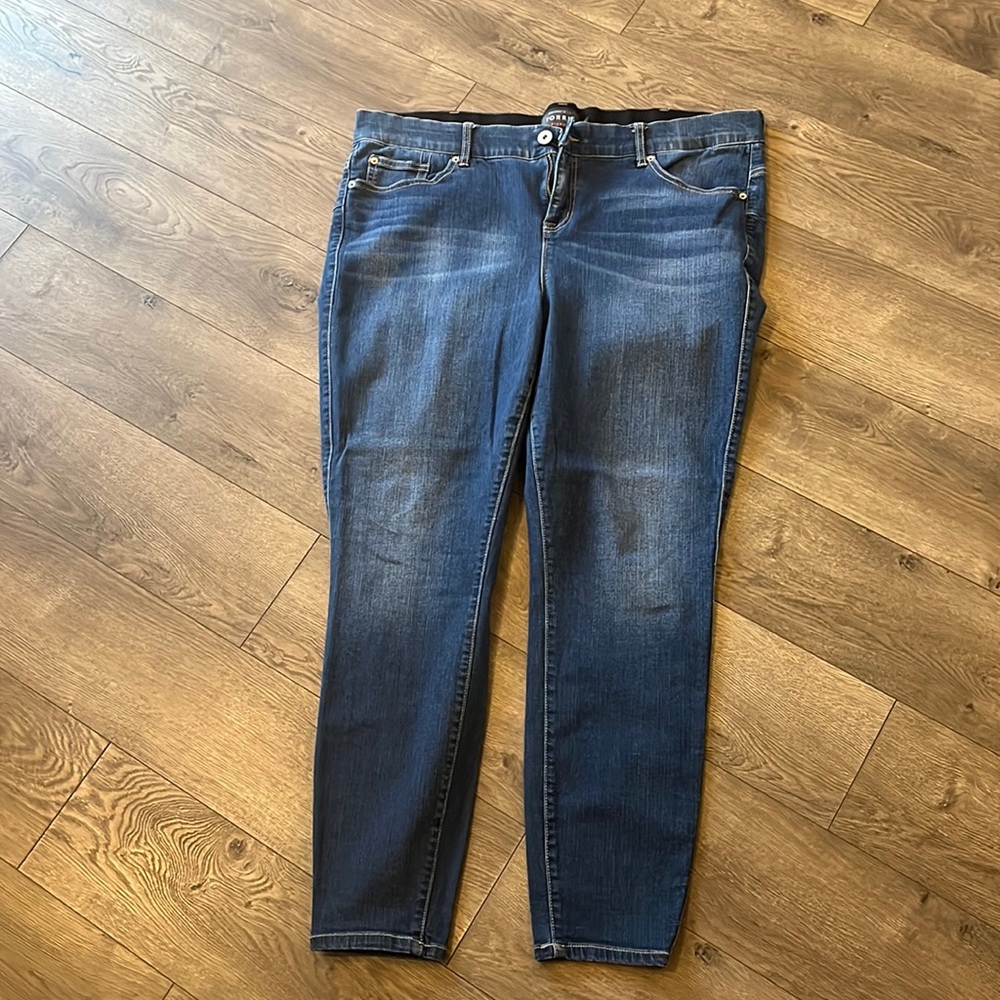 Plus size women’s Torrid skinny jeans w/ elastic waist